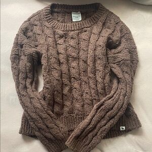 Abercrombie Kids Brown Cable Knit Sweater